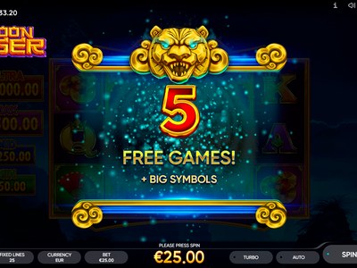 Игровой аппарат Moon Tiger студии Endorphina
